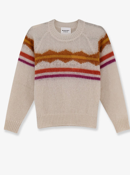 Marant Etoile Monette Mohair And Cashmere Blend Sweater Ecru