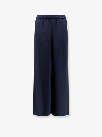 Max Mara Mxmvolonta Silk Trousers Blumarino
