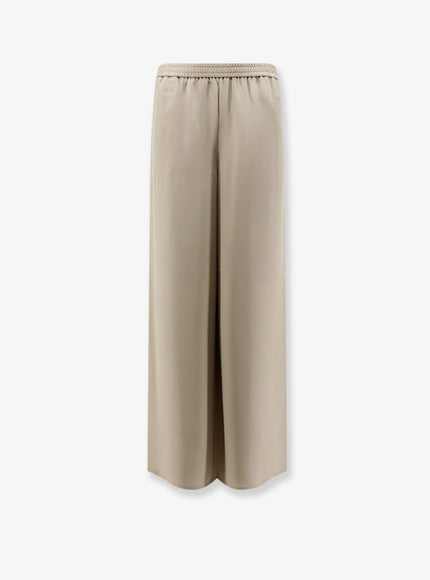 Max Mara Mxmvolonta Silk Trousers Roccia