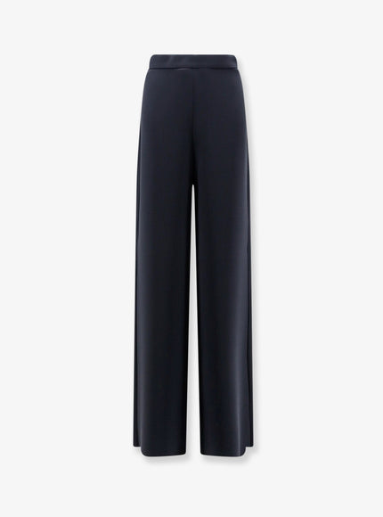 Max Mara Mxmalaggio Trousers With Wide Leg Bluscuro