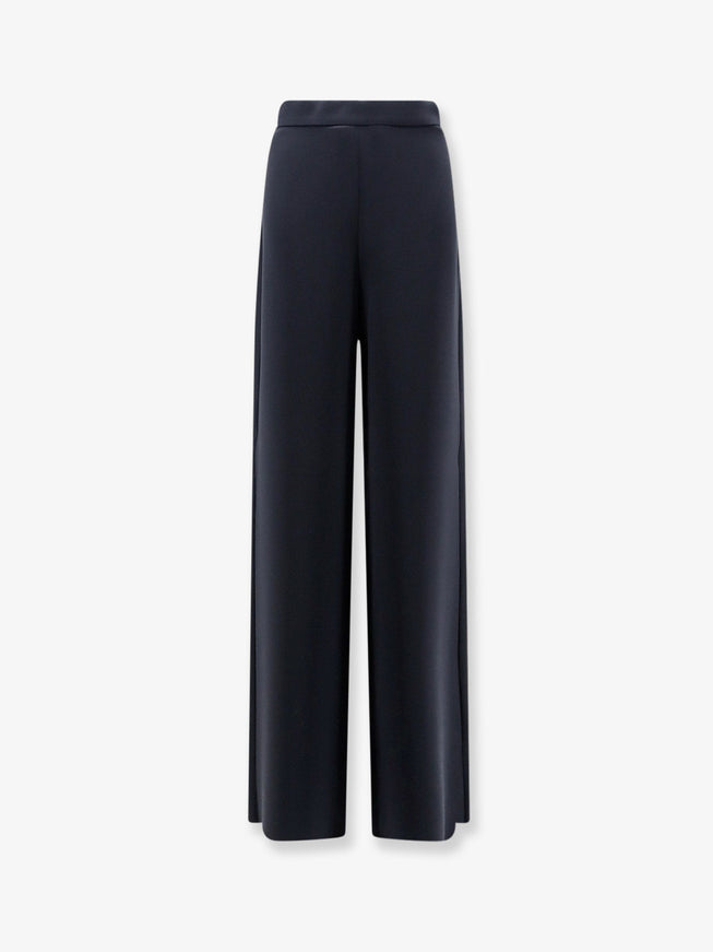 Max Mara Mxmalaggio Trousers With Wide Leg Bluscuro