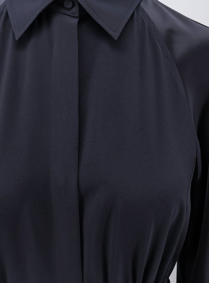 Max Mara Pelota Long Silk Shirt Dress