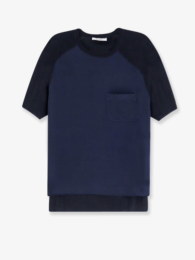 Max Mara Mxmgolfo Silk And Cashmere Top Blumarino