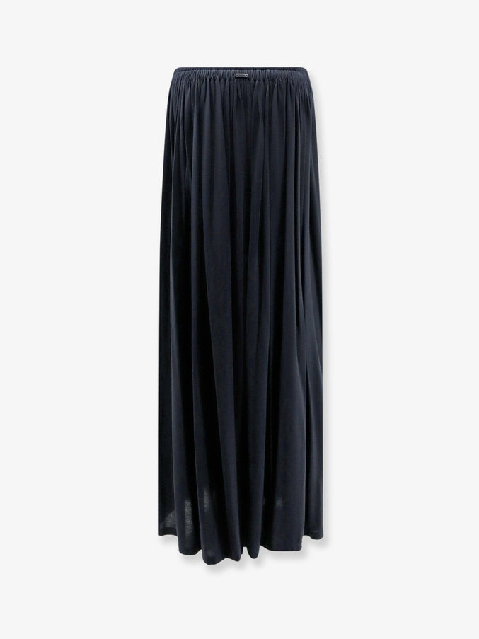 Max Mara Mxmlivrea Pleated Jersey Long Skirt