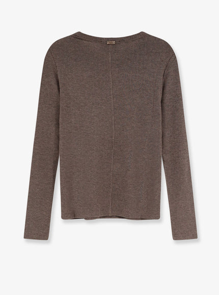 Max Mara Mxmsalmone Lyocell And Silk T-Shirt