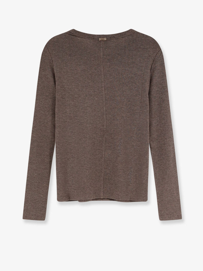Max Mara Mxmsalmone Lyocell And Silk T-Shirt