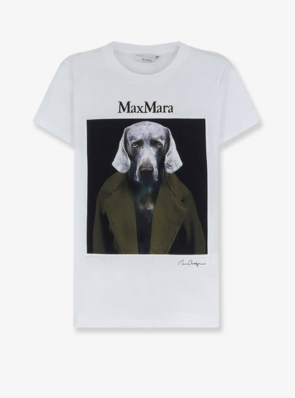 Max Mara Mxmcalca Cotton T-Shirt Tabacco