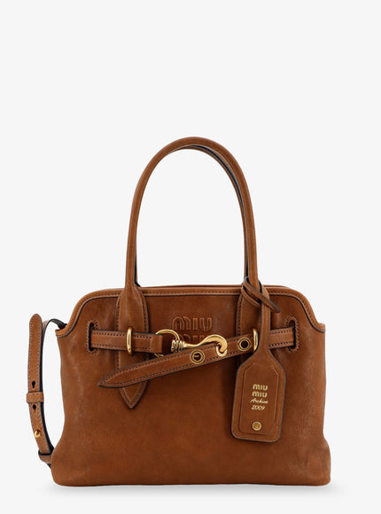Miu Miu Aventure Leather Handbag Uni Rovere