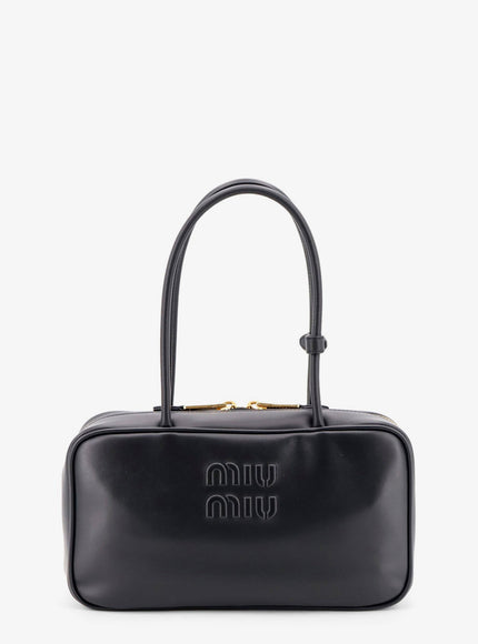 Miu Miu Beau Leather Handbag Uni Nero
