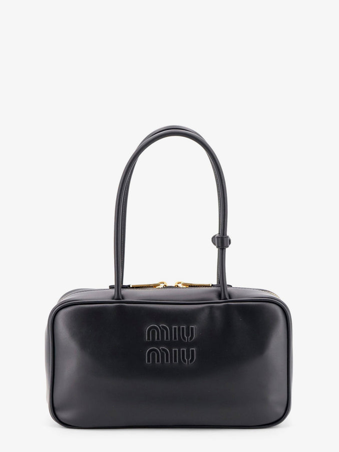 Miu Miu Beau Leather Handbag Uni Nero