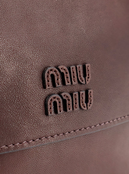 Miu Miu Utilitaire Leather Crossbody Bag