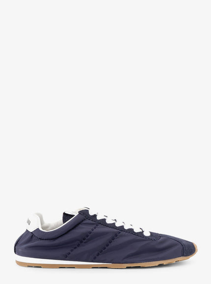 Miu Miu Nylon And Suede Sneakers Bleu
