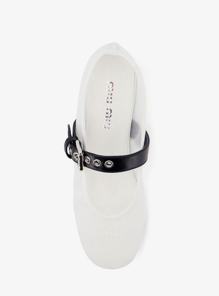 Miu Miu Mesh Fabric Ballerinas