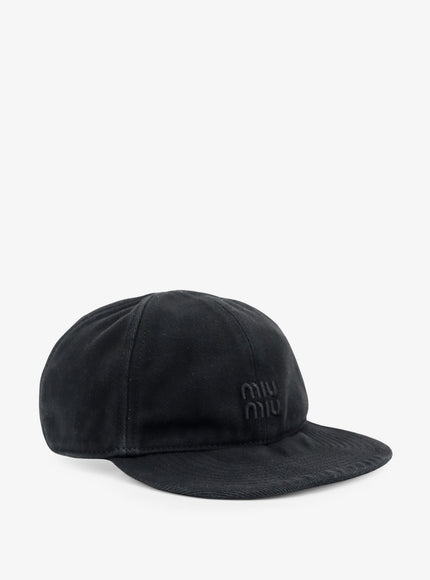 Miu Miu Black Denim Hat