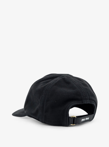 Miu Miu Black Denim Hat