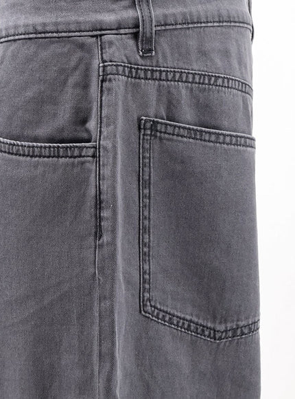 Miu Miu Grey Light Denim Trousers
