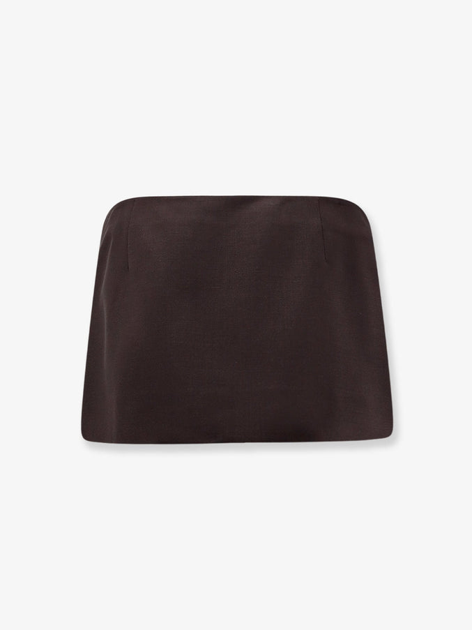 Miu Miu Mohair And Virgin Wool Mini Skirt