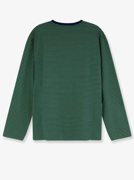 Miu Miu Cotton T-Shirt With Striped Pattern