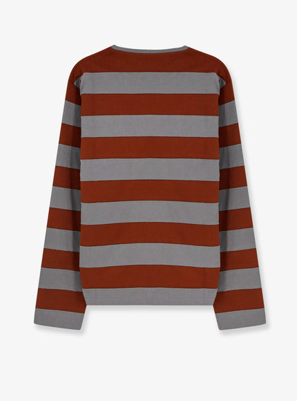 Miu Miu Cotton T-Shirt With Striped Pattern