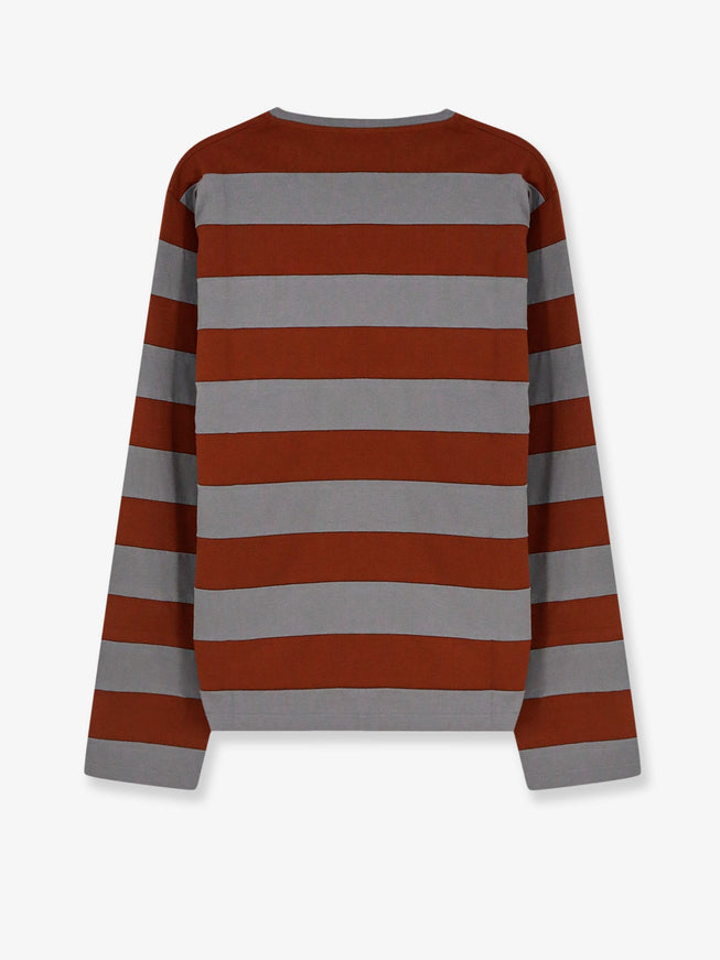 Miu Miu Cotton T-Shirt With Striped Pattern