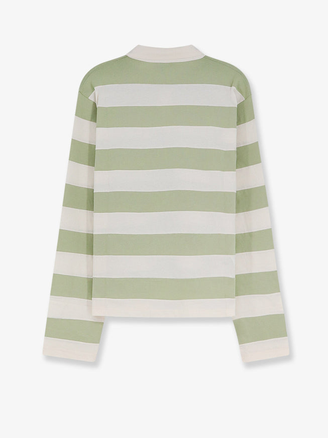 Miu Miu Cotton Polo Shirt With Striped Pattern