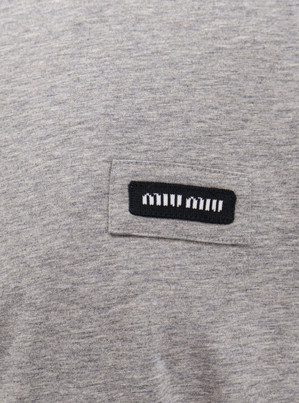 Miu Miu Mélange Jersey Sweatshirt