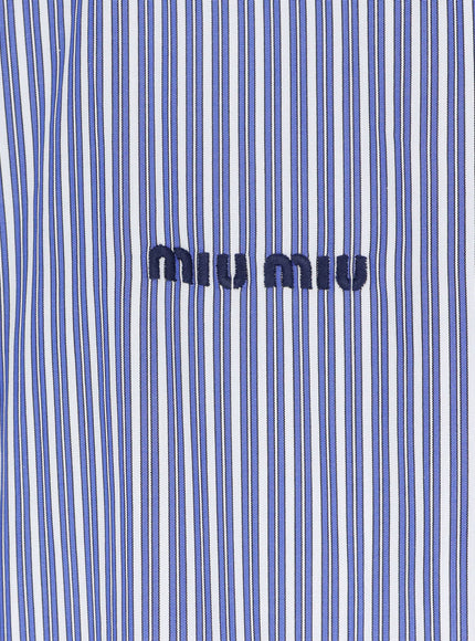 Miu Miu Striped Cotton Shirt