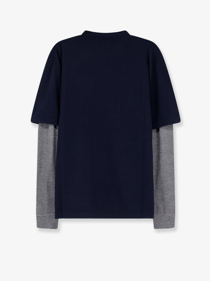 Miu Miu Double Sleeve Virgin Wool and Cashmere Sweater