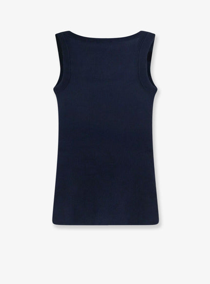 Miu Miu Ribbed Cotton Tank Top