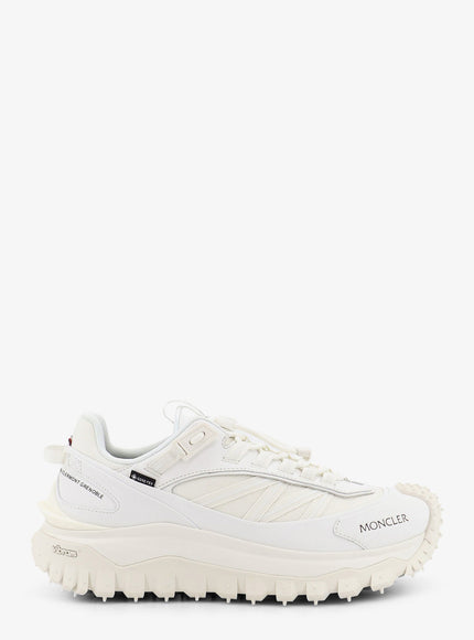 Moncler Trailgrip Gtx Nylon And Leather Sneakers With Goretex Inserts Bianco