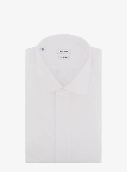 Nugnes 1920 Cotton Shirt 42 Bianco