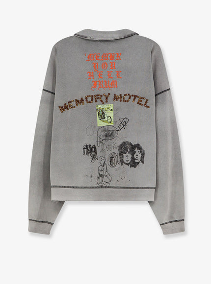Paly Cotton Sweatshirt With Front Logo Print
