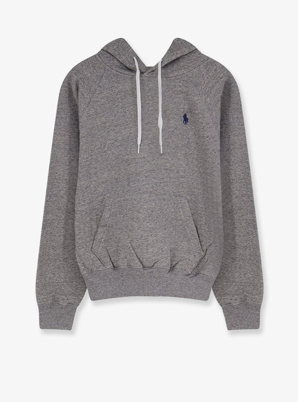 Polo Ralph Lauren Cotton Blend Sweatshirt With Embroidered Logo Darkvintageheather