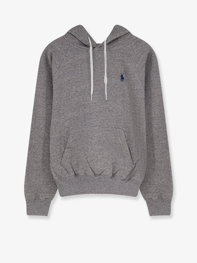 Polo Ralph Lauren Cotton Blend Sweatshirt With Embroidered Logo Darkvintageheather
