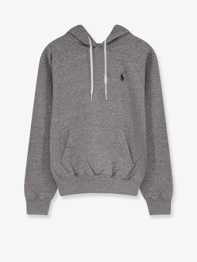 Polo Ralph Lauren Cotton Blend Sweatshirt With Embroidered Logo Darkvintageheather