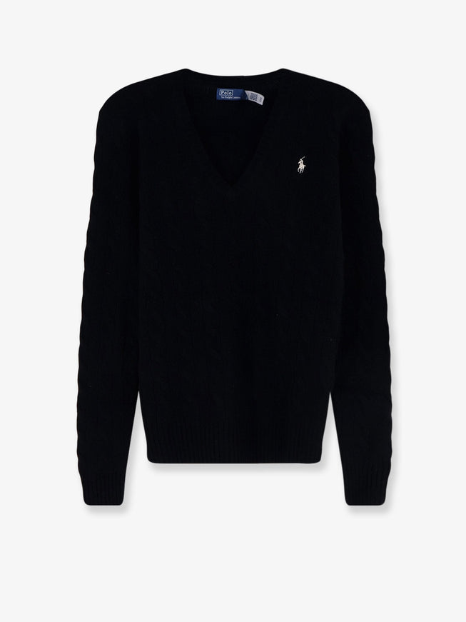 Polo Ralph Lauren Cable Knit Wool and Cashmere Sweater Poloblack