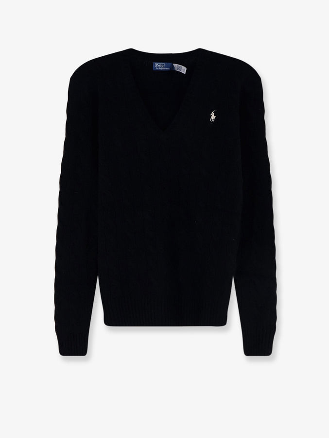 Polo Ralph Lauren Cable Knit Wool and Cashmere Sweater Poloblack