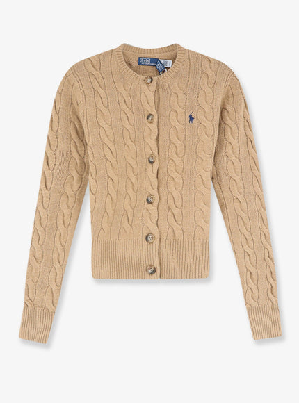 Polo Ralph Lauren Wool And Cashmere Cardigan Camelmelange