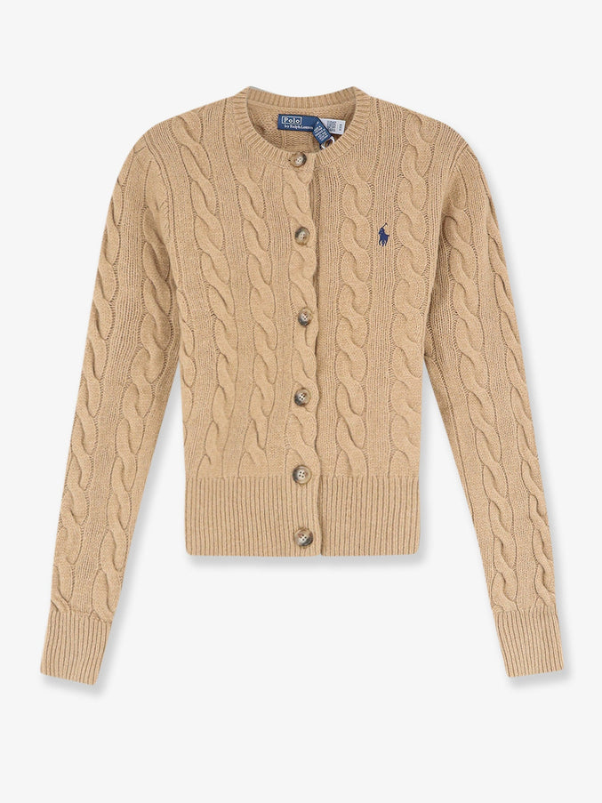 Polo Ralph Lauren Wool And Cashmere Cardigan Camelmelange