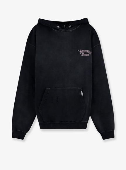 Represent Duality Cotton Sweatshirt Washed Black