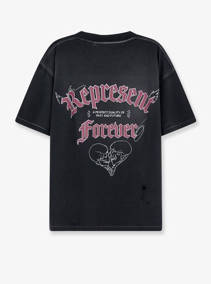 Represent Used-Effect Cotton T-Shirt