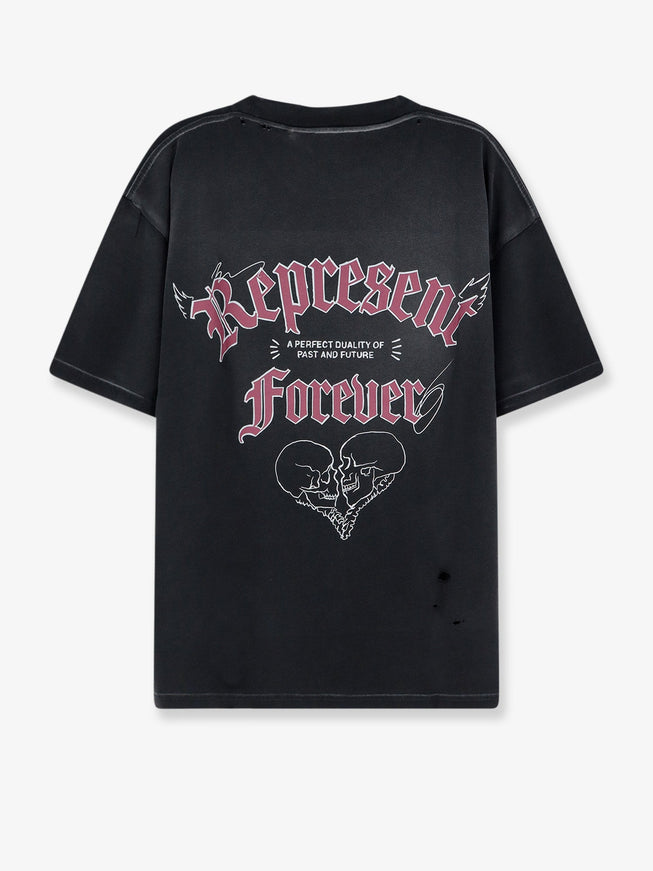 Represent Used-Effect Cotton T-Shirt