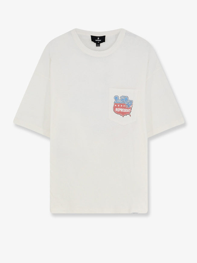 Represent Beach Boys Americas Band Cotton Blend T-Shirt Flat White
