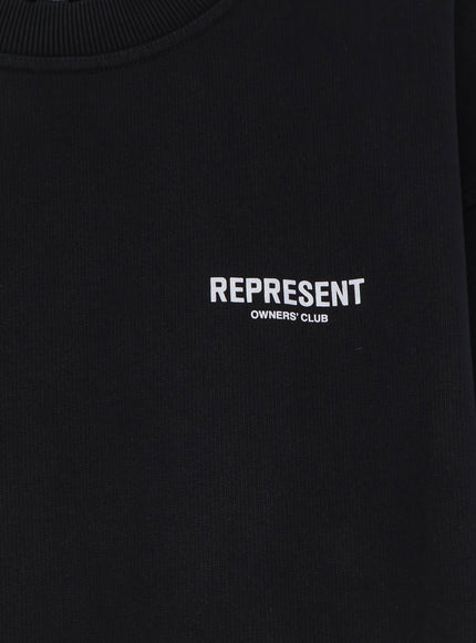 Represent Cotton Sweatshirt With Printed Logo On The Front