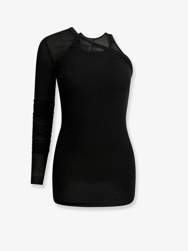 Rick Owens Banana Cotton Tank Top Black