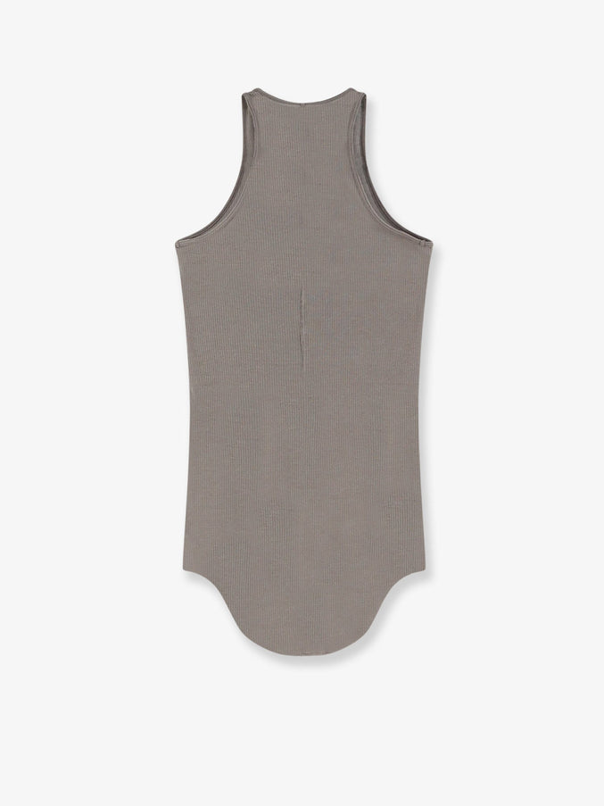Rick Owens Tower Viscose and Silk Tank Top