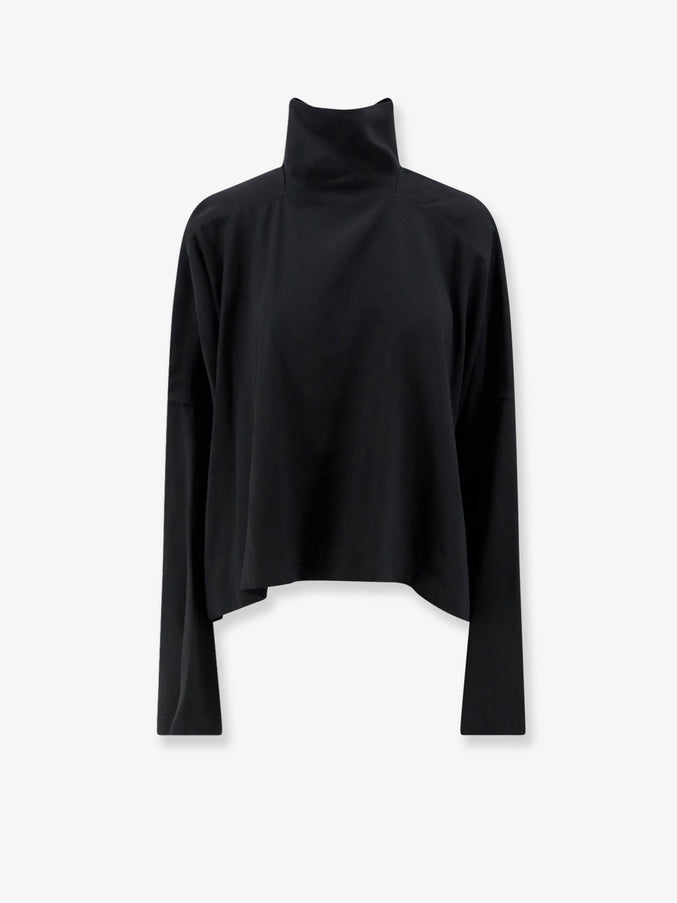 Rick Owens Jumbo Tabard Alpaca and Wool Blend Top in Black Uni Black