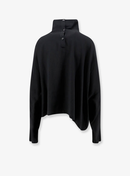 Rick Owens Jumbo Tabard Alpaca and Wool Blend Top in Black