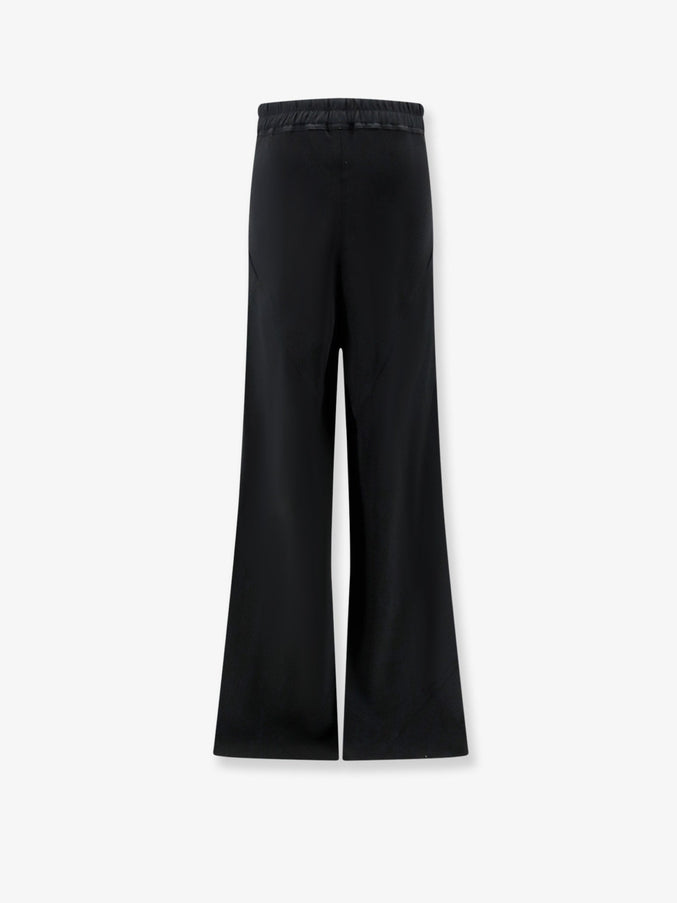 Rick Owens Bias Viscose And Silk Trousers