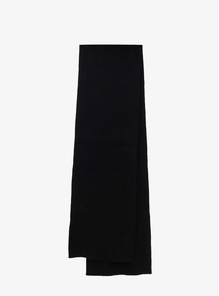 Rick Owens Alpaca and Wool Blend Scarf in Black Uni Black